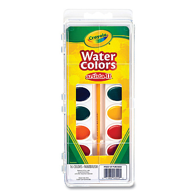 Crayola Watercolor Mixing Set, 7 Assorted Colors, Palette Tray (CYO530081)