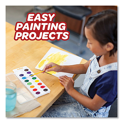 Crayola Watercolor Mixing Set, 7 Assorted Colors, Palette Tray (CYO530081)