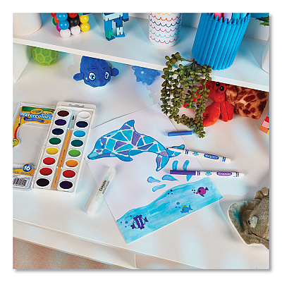 Crayola Watercolor Mixing Set, 7 Assorted Colors, Palette Tray (CYO530081)