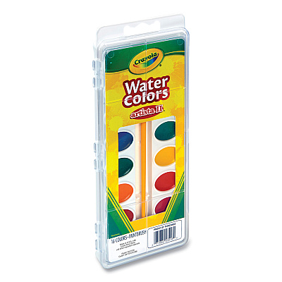 Crayola Watercolor Mixing Set, 7 Assorted Colors, Palette Tray (CYO530081)