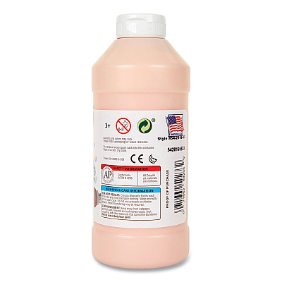 Crayola Washable Paint, Peach, 16 oz Bottle (CYO542016033)