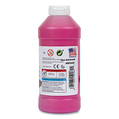 Crayola Washable Paint, Magenta, 16 oz Bottle (CYO542016069)