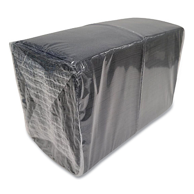 Morcon Tissue Morsoft Beverage Napkins, 2-Ply, 9 x 9.5, Black, 1,000/Carton (MORVT522)