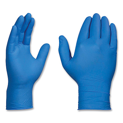 X3 by AMMEX Industrial Nitrile Gloves, Powder-Free, 3 mil, Medium, Blue, 100/Box, 10 Boxes/Carton (AXCX344100)