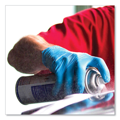 X3 by AMMEX Industrial Nitrile Gloves, Powder-Free, 3 mil, Large, Blue, 100/Box, 10 Boxes/Carton (AXCX346100)