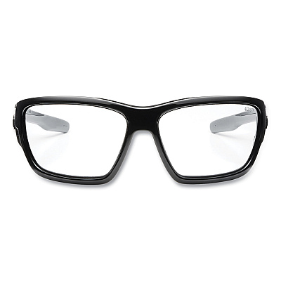 ergodyne Skullerz BALDR Safety Glasses, Black Nylon Impact Frame, Clear Polycarbonate Lens (EGO57000)