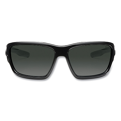 ergodyne Skullerz BALDR Safety Glasses, Black Nylon Impact Frame, Smoke Polycarbonate Lens (EGO57030)
