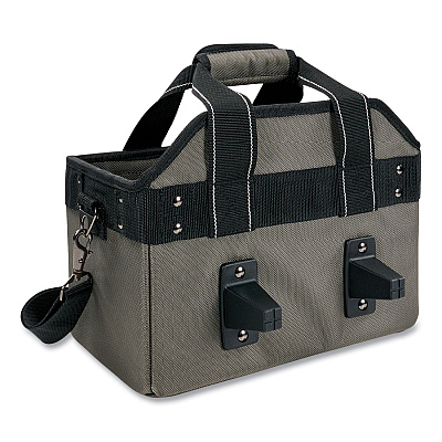 ergodyne Arsenal 5844 Bucket Truck Tool Bag with Tethering Attachment Points, 8 Compartments, 13 x 7.5 x 7.5, Gray (EGO13742)