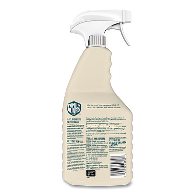 FamilyGuard Disinfectant, Citrus Scent, 32 oz Trigger Bottle, 8/Carton (SJN327159)