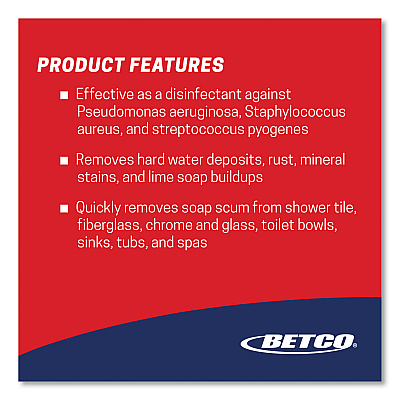Betco Sure Bet II Foaming Disinfectant, Citrus Floral Scent, 32 oz Bottle, 12/Carton (BET3141200)