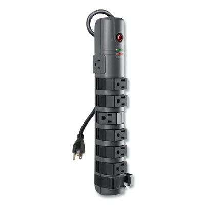 Belkin Pivot Plug Surge Protector, 8 AC Outlets, 6 ft Cord, 1,800 J, Gray (BP10820006)
