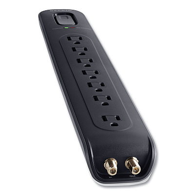 Belkin Ultimate Surge Protector, 7 AC Outlets, 4 ft Cord, 2,000 J, Black (BLKBV10703004BK)
