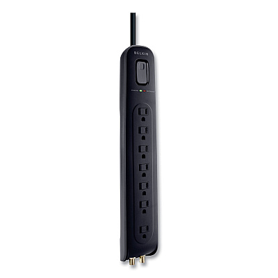 Belkin Ultimate Surge Protector, 7 AC Outlets, 4 ft Cord, 2,000 J, Black (BLKBV10703004BK)