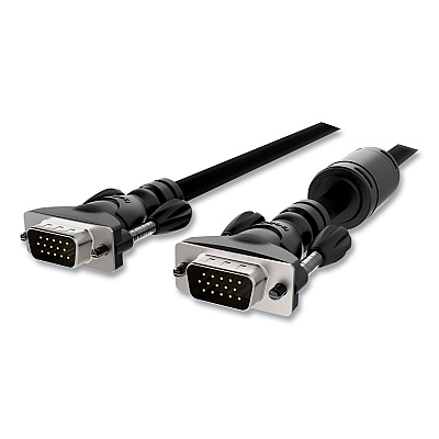 Belkin Pro Series High Integrity VGA Monitor Cable, 10 ft, Black (F3H98210)