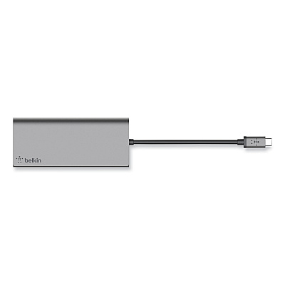 Belkin USB-C Multimedia Hub, 6 Ports, Space Gray (BLKF4U092BTSGY)