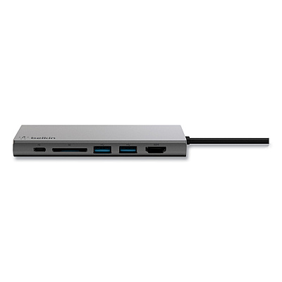 Belkin USB-C Multimedia Hub, 6 Ports, Space Gray (BLKF4U092BTSGY)