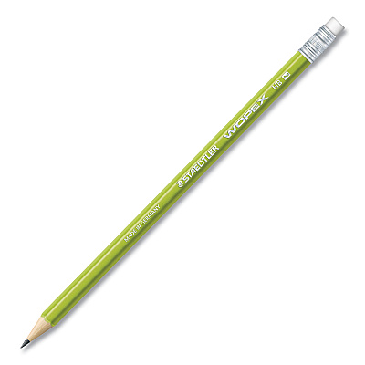 Staedtler Wopex Extruded Pencil, HB (#2), Black Lead, Green Barrel, 10/Pack (STD182C10A6)
