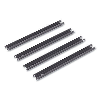 Two Row Hangrails for Alera 30" and 36" Wide Lateral Files, Aluminum, 4/Pack (ALEHLF3036)