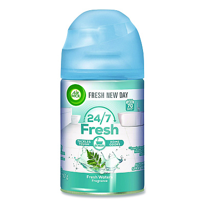 Air Wick Freshmatic Life Scents Starter Kit, 5.89 oz Fresh Waters Refill/AA Battery (RAC88413KT)