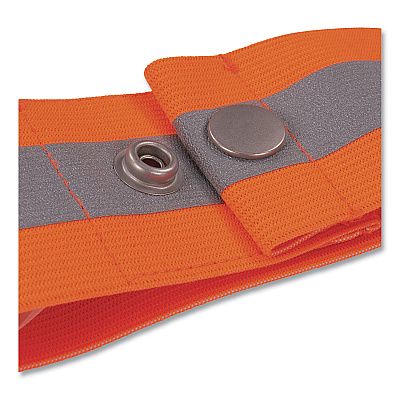 ergodyne GloWear Hi Vis Arm and Leg Band with Snap Closure, Large/X-Large, Orange (EGO29012)