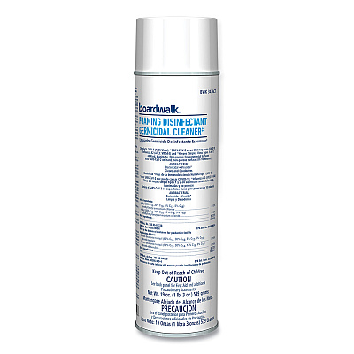 Boardwalk Foaming Disinfectant Germicidal Cleaner, Flowery Scent, 19 oz Aerosol Can, 12/Carton (BWK343ACT)