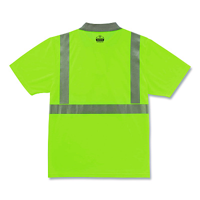 ergodyne GloWear 8295 Class 2 Hi-Vis Polo Shirt, Medium, Lime (EGO21643)