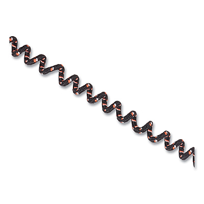 ergodyne Skullerz 3280 Elastic Coil Eyewear Lanyard, PVC O-Ring Slip Fastener, 10" Long, Black (EGO19280)