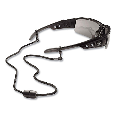 ergodyne Skullerz 3251 Rope Breakaway Eyewear Lanyard, Nylon Slip Fastener, 12" Long (EGO19342)
