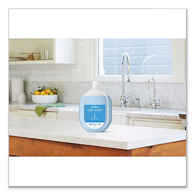 Method Dish Soap Refill Tub, Sea Minerals Scent, 54 oz Tub, 4/Carton (MTH328101)