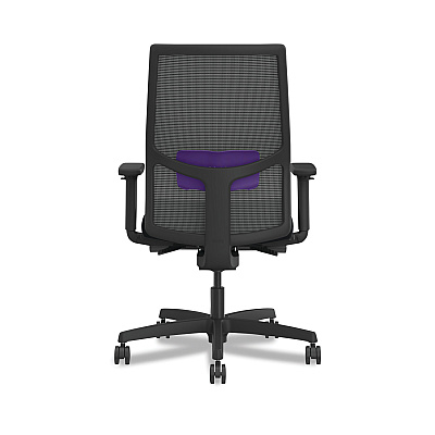 HON Ignition 2.0 4-Way Stretch Mid-Back Mesh Task Chair, Supports Up to 300 lb, 17" to 21" Seat Height, Black (HONI2M2AMC10IRT)
