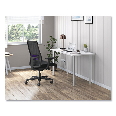 HON Ignition 2.0 4-Way Stretch Mid-Back Mesh Task Chair, Supports Up to 300 lb, 17" to 21" Seat Height, Black (HONI2M2AMC10IRT)