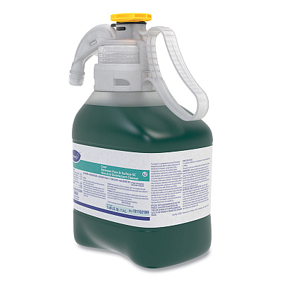 Diversey Crew Restroom Floor and Surface SC Non-Acid Disinfectant Cleaner, Fresh, 1.4 L Bottle, 2/Carton (DVO101102189)