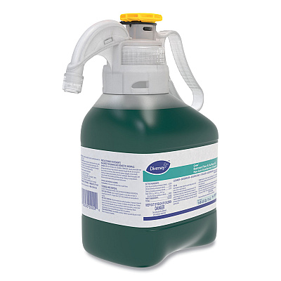 Diversey Crew Restroom Floor and Surface SC Non-Acid Disinfectant Cleaner, Fresh, 1.4 L Bottle, 2/Carton (DVO101102189)