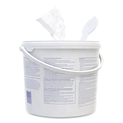 Diversey Oxivir 1 Wipes, 1-Ply, 11 x 12, 160/Canister, 4 Canisters/Carton (DVO100850924)
