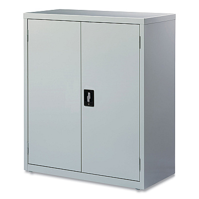 Alera Economy Assembled Storage Cabinets, 3 Shelves, 36" x 18" x 42", Light Gray (ALEHCM4218LG)