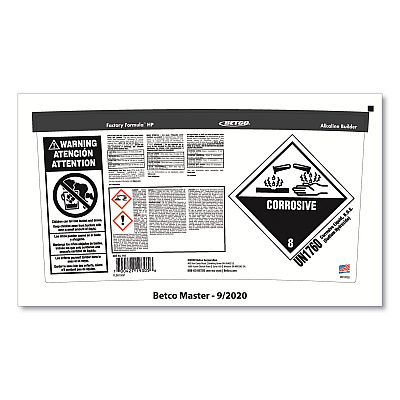 Betco Factory Formula HP Cleaner Degreaser, 5 gal Bucket (BET1930500)