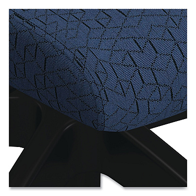 HON Cliq Office Chair, Supports Up to 300 lb, 17" to 22" Seat Height, Navy Seat, Black Back, Black Base (HONCLQIMAPX13T)