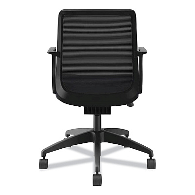 HON Cliq Office Chair, Supports Up to 300 lb, 17" to 22" Seat Height, Navy Seat, Black Back, Black Base (HONCLQIMAPX13T)