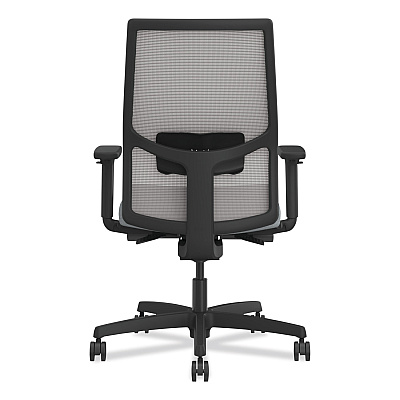 HON Ignition 2.0 4-Way Stretch Mid-Back Mesh Task Chair, White Adjustable Lumbar Support, Cloud Seat, Fog Back, White Base (HONI2MM2AFH18BT)