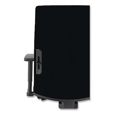 HON Ignition 2.0 Upholstered Mid-Back Task Chair, 17" to 21.5" Seat Height, Black Fabric Seat/Back (HONI2U2AHCU10TK)