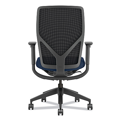 HON Flexion Mesh Back Chair, Supports Up to 300 lb, 14.81" to 19.7" Seat Height, Navy Seat, Black Back, Black Base (HONFXTSAMAX13NL)