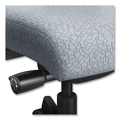 HON Ignition 2.0 Upholstered Mid-Back Task Chair, 17" to 21.25" Seat Height, Basalt Fabric Seat/Back (HONI2U2AHAX25TK)