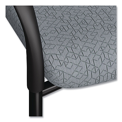 HON Ignition Series Mesh Back Mobile Stacking Chair, Fabric Seat, 25 x 21.75 x 33.5, Basalt/Black (HONIS6FHIMAPX25)