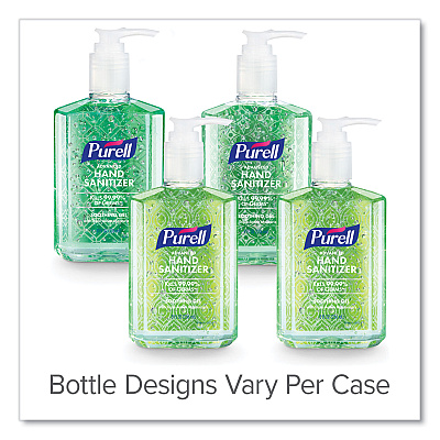 PURELL Advanced Hand Sanitizer Soothing Gel, 8 oz Pump Bottle, Fresh Scent, 4/Pack (967406ECDPK)