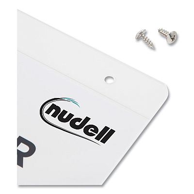 NuDell Clear Plastic Vertical-Orientation Wall Sign Holder with Mounting Screws, Quick-Change Insert System, 8.5 x 11 Insert (NUD38011Z)