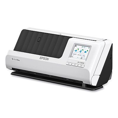 Epson DS-C480W Wireless Color Compact Desktop Document Scanner, 660 dpi Optical Resolution, 20-Sheet Auto Document Feeder (B11B269202)