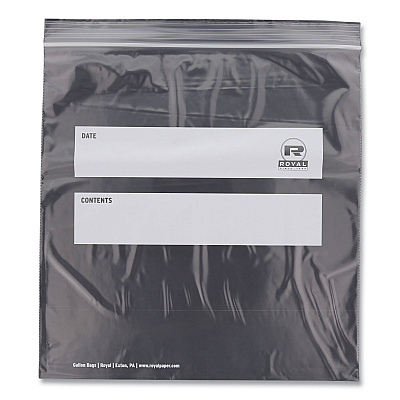 AmerCareRoyal Zipper Bags, Gallon, 10.5" x 10.98", Clear, 250/Carton (RPPZBG1011)