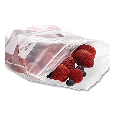 AmerCareRoyal Zipper Bags, Quart, 7" x 7.99", Clear, 500/Carton (RPPZBQ78)