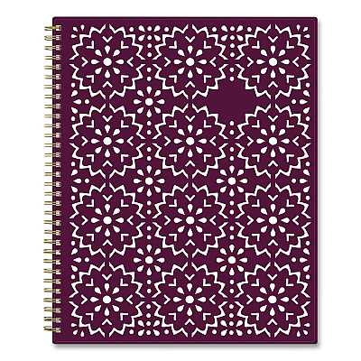 Blue Sky Gili Weekly/Monthly Planner, Jewel Tone Artwork, 11 x 8.5, Plum Cover, 12-Month (Jan to Dec): 2026 (117889)
