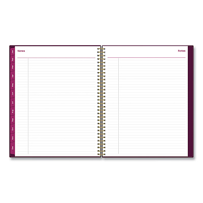 Blue Sky Gili Weekly/Monthly Planner, Jewel Tone Artwork, 11 x 8.5, Plum Cover, 12-Month (Jan to Dec): 2026 (117889)